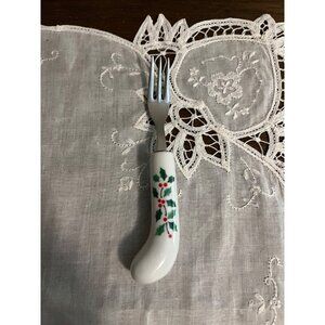 3 Ribbon Holly Pickle Forks